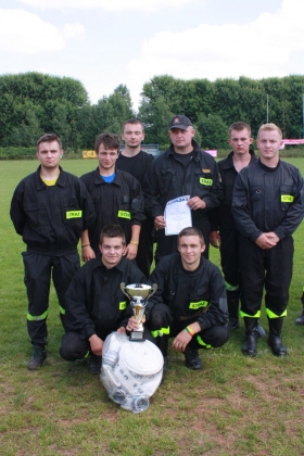 Zawody sportowo – pożarnicze na Stadionie Miejskim w Brzezinach