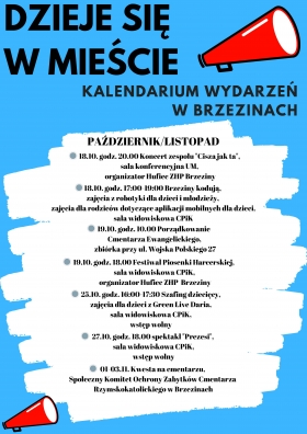 Kalendarium wydarzeń