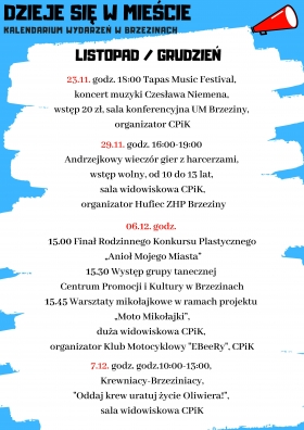 Kalendarium wydarzeń