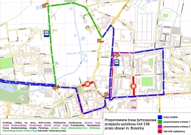 Zmiana organizacji ruchu autobusu linii 53 B  na ul. Bohaterów Warszawy i Konstytucji 3 Maja