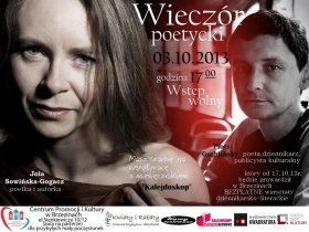 Wieczór poetycki w Centrum Promocji i Kultury w Brzezinach
