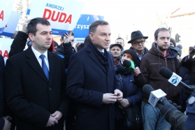 Andrzej Duda - kandydat na Prezydenta RP odwiedził Brzeziny
