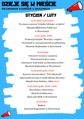 Kalendarium wydarzeń