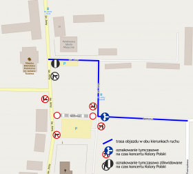 Zmiana organizacji ruchu przy ul. Sportowej w dn.  26 lipca br.