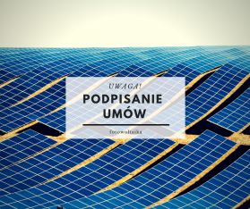 Podpisanie umów dotyczących fotowoltaiki dla mieszkańców Brzezin