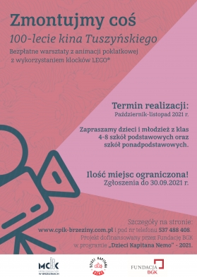 Zmontujmy coś - 100 lecie kina Tuszyńskiego