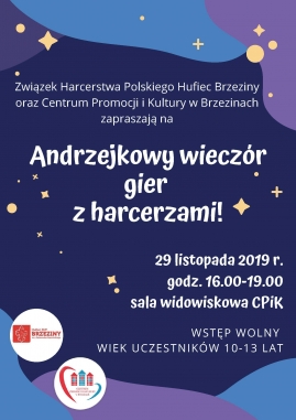 Andrzejkowy wieczór gier z harcerzami