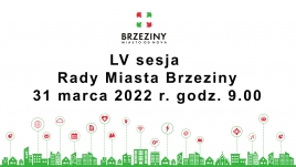 Zaproszenie na LV sesję Rady Miasta