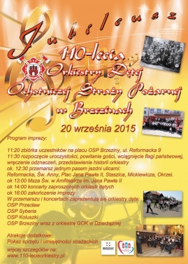 Jubileusz 110-lecia Orkiesty Dętej OSP Brzeziny