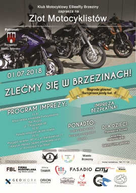 Zlećmy się w Brzezinach. Zlot Motocyklowy 2018.