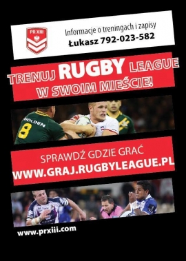 Bezpłatne zajęcia rugby trzynastoosobowego (Rugby League) 