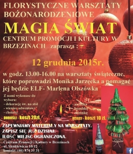 Florystyczne warsztaty bożonarodzeniowe