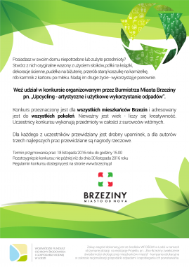 Upcycling - artystyczne i użytkowe wykorzystanie odpadów