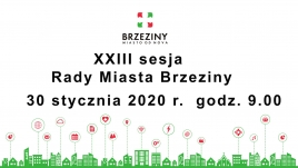 XXIII sesja Rady Miasta Brzeziny