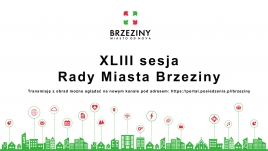 Zaproszenie na XLIII sesję Rady Miasta
