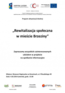 Rewitalizacja społeczna w mieście Brzeziny