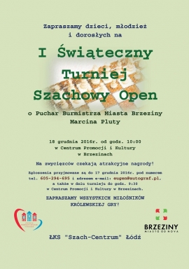 I Świąteczny Turniej Szachowy Open