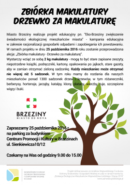 Drzewko za makulaturę