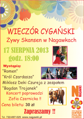 Wieczór Cygański w Skansenie w Nagawkach