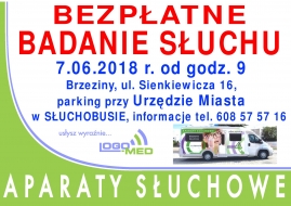 Bezpłatne badania słuchu dla brzezinian