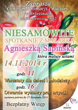 Spotkanie z malarką, która maluje ustami