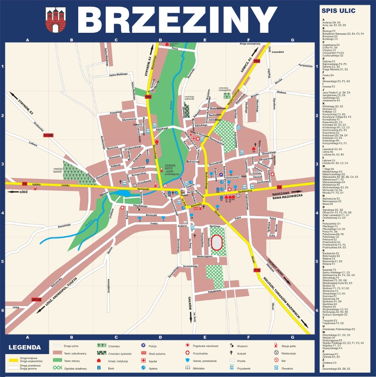 Plan Miasta Brzeziny